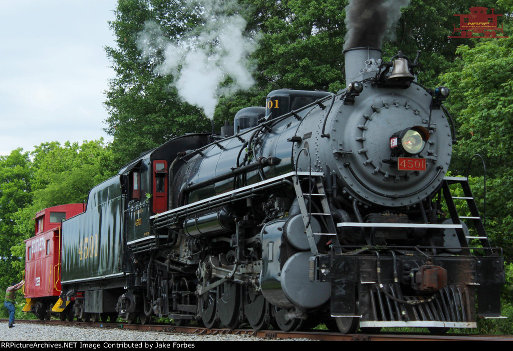 Southern 4501 with a Caboose.